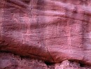 Khazali Canyon Carving * Ancient rock carvings on the wall of the Khazali Canyon.        * 576 x 441 * (122KB)